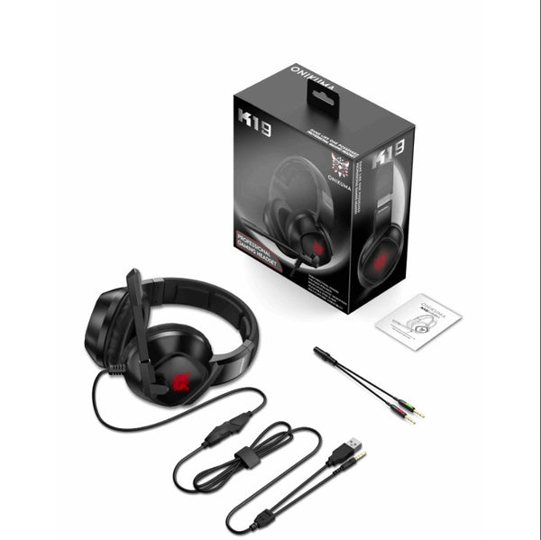 ONIKUMA K19 Professional Gaming Headphone with RGB LED Backlight
