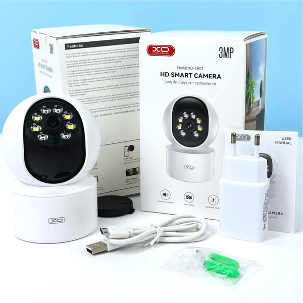 HD Smart Wifi Camera XO-CR01 Smart Treasure 300W Pixel Camera - White