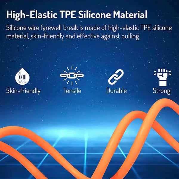 Retractable Fast Charging Cable 1.2m 100W 6A 3-in-1 Durable - Blue