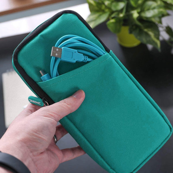 Dobe Portable Bag Storage Case For N- Switch Lite Ballistic Nylon - Turquoise