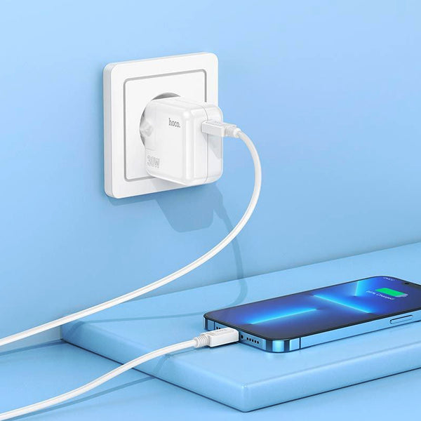 Hoco C112A Advantage wall charger single port PD30W charger(EU) set(Type-C to Type-C)