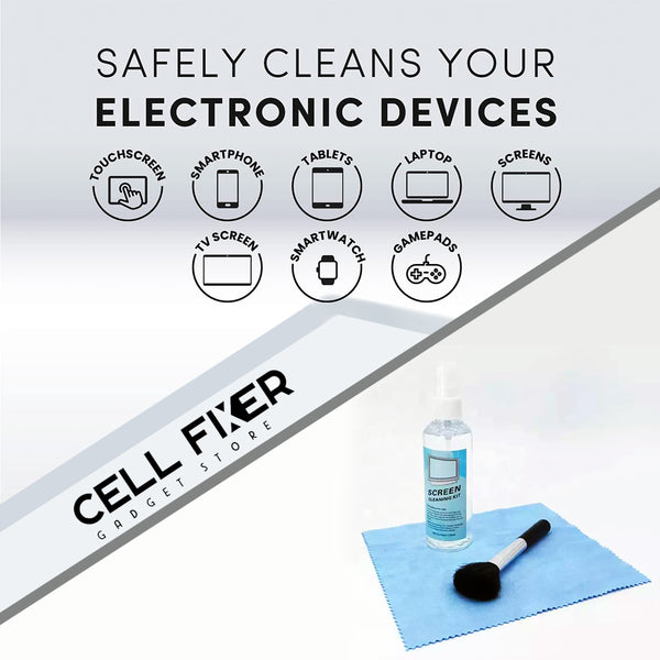 LCD Screen Cleaning Kit 3-In-1 for TV, Smart Phone, Monitors , Laptop 120ML