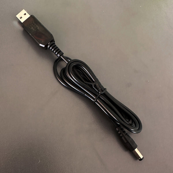 USB to 12V DC Cable Convertor with 2.1mm Male Connector