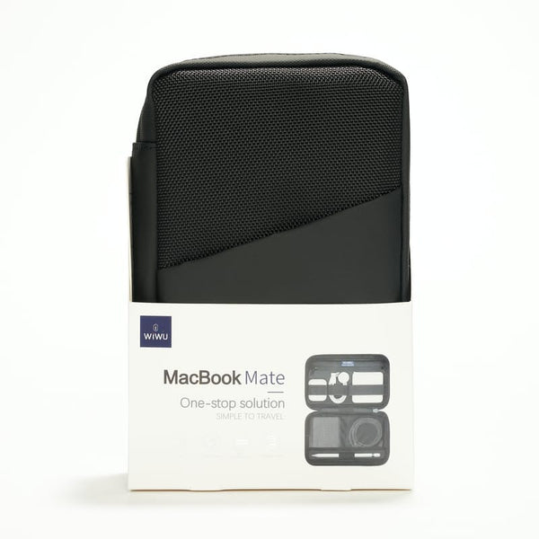 Premium MacBook Mate Travel & Cable Organiser Black