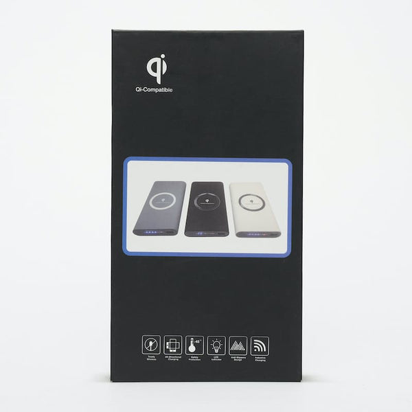 Wireless Smartphone Charger Qi 15000mah Powerbank - BLACK