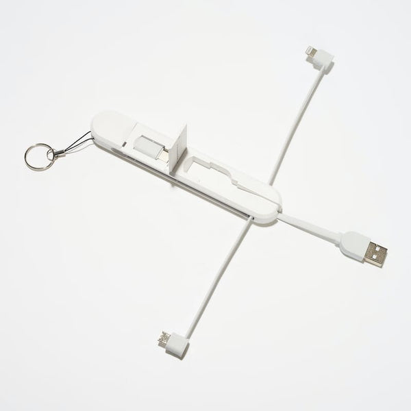 LDNIO 3-in-1 3.8A Fast Charging Cable with Keyring