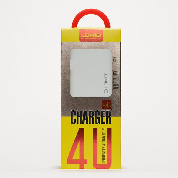 LDNIO 4-Port USB Auto-ID 4.4A Fast Charging Adapter