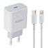 Earldom 20W PD Block with 1m Type-C to Lightning Fast Charging Cable