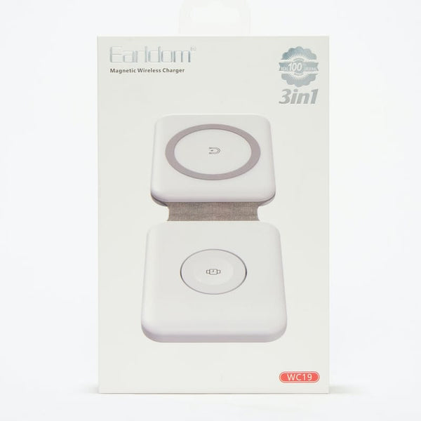 Earldom 18W Magnetic Duo Charger (Compatible with iPhone, AirPods & Apple Watch)