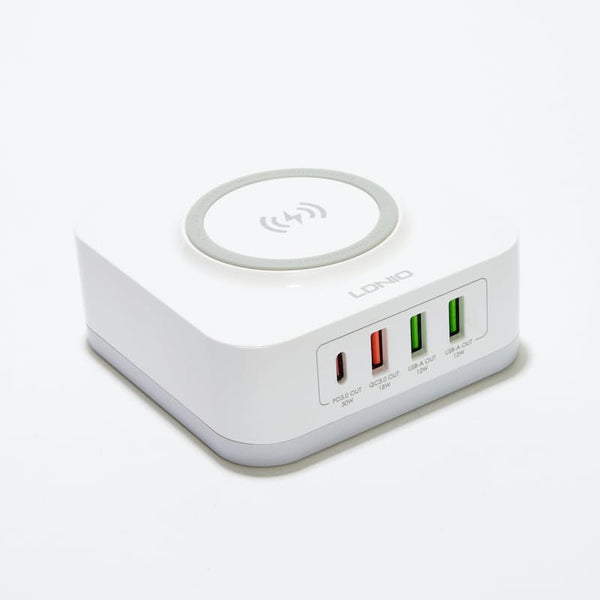 LDNIO 32W Desktop Power Station with Wireless Charger