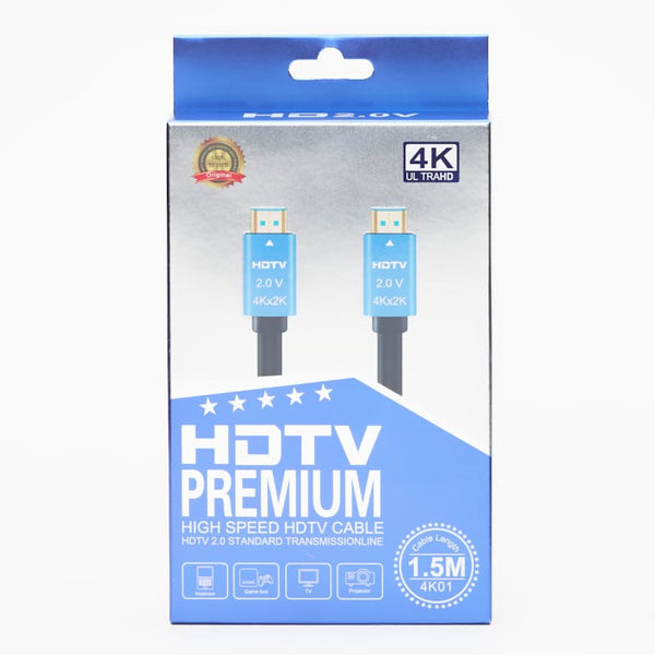 HDTV PREMIUM 4K02 High Speed HDMI CABLE 2.0 60HZ 1.5-Meter