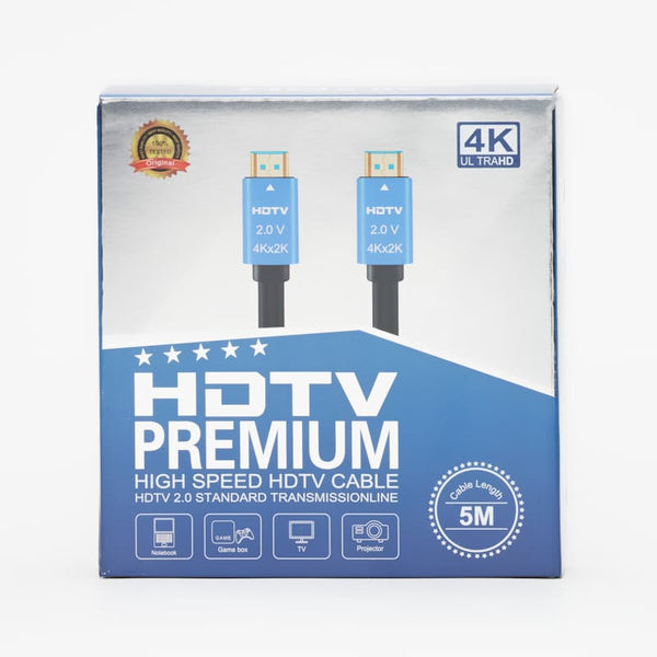 HDTV PREMIUM 4K03 High Speed HDMI CABLE 2.0 60HZ 5-Meter