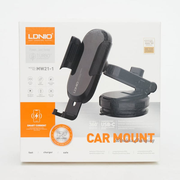 LDNIO 15W Wireless Charging MW21-1 Car Phone Mount