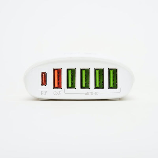 LDNIO 65W QC3.0 PD Desktop Charger with 1.5m Cable (6x USB)