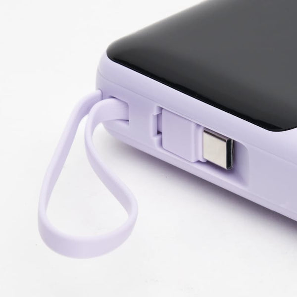10000mAh 22.5W PD Power Bank with Display & 3 Output Cables