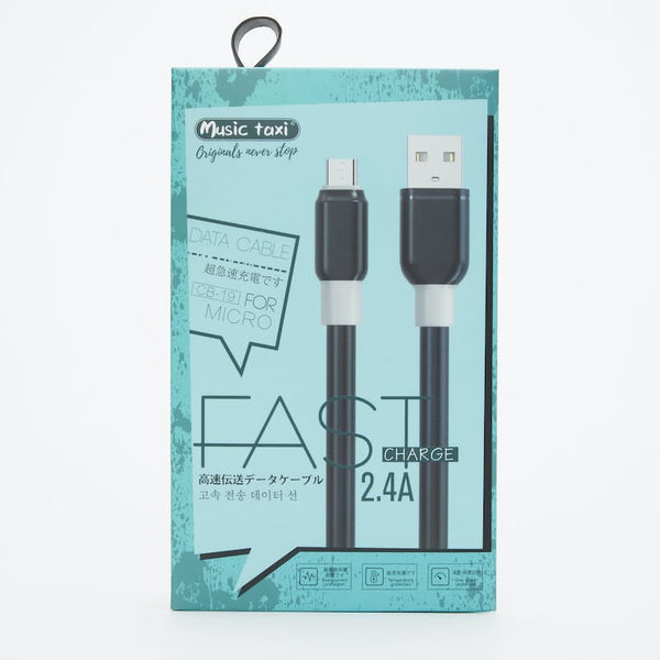 Music Taxi CB-19 High Speed 2.4A Data Cables - Micro USB