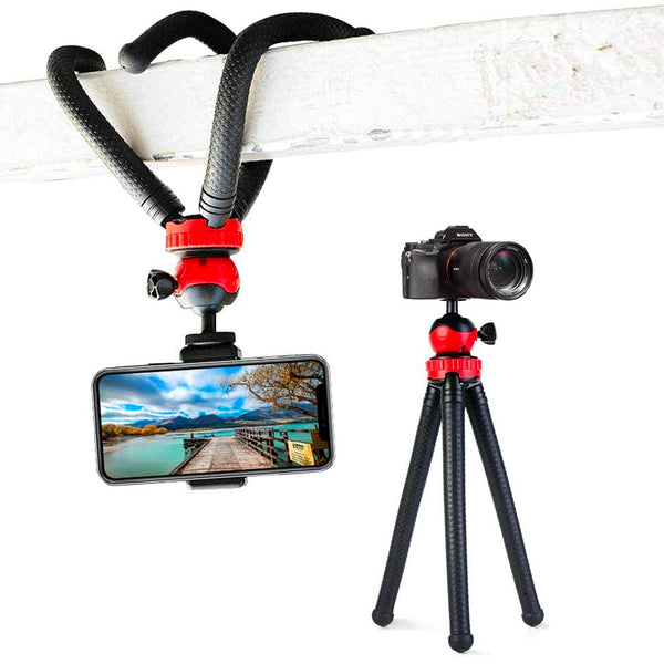 Premium Waterproof Flexible Tripod for GoPro, Smartphone With Remote