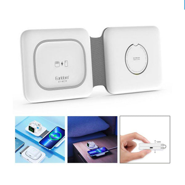 Earldom 18W Magnetic Duo Charger (Compatible with iPhone, AirPods & Apple Watch)
