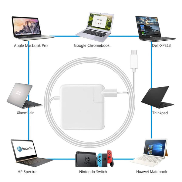 MacBook Charger 87W Power Adapter with USB TYPE-C Cable