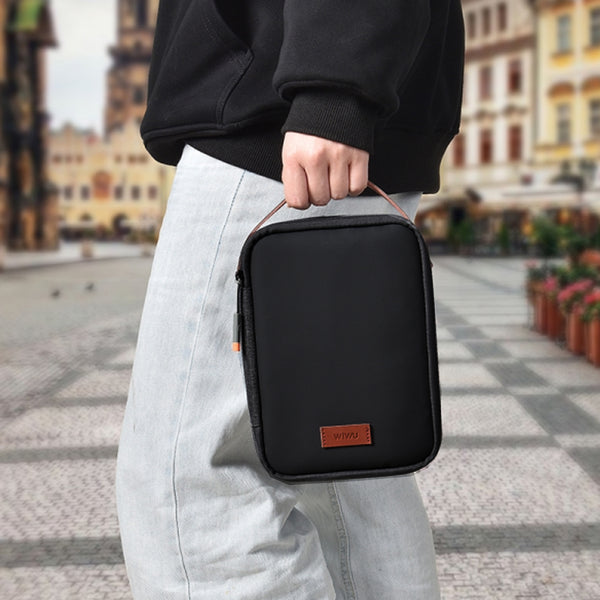 WiWU Minimalist Travel Pouch for Electronics Macbook Accessories Organizer Bag