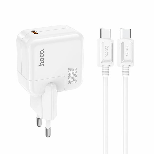 Hoco C112A Advantage wall charger single port PD30W charger(EU) set(Type-C to Type-C)