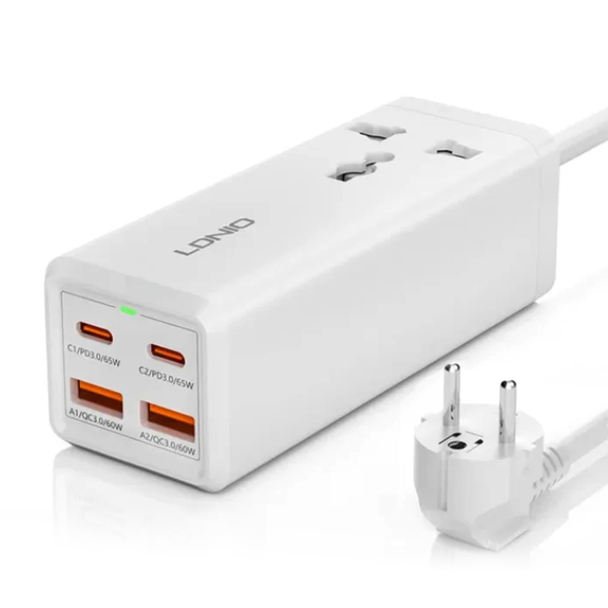 LDNIO 65W Multifunction Universal Power Adapter SC1418