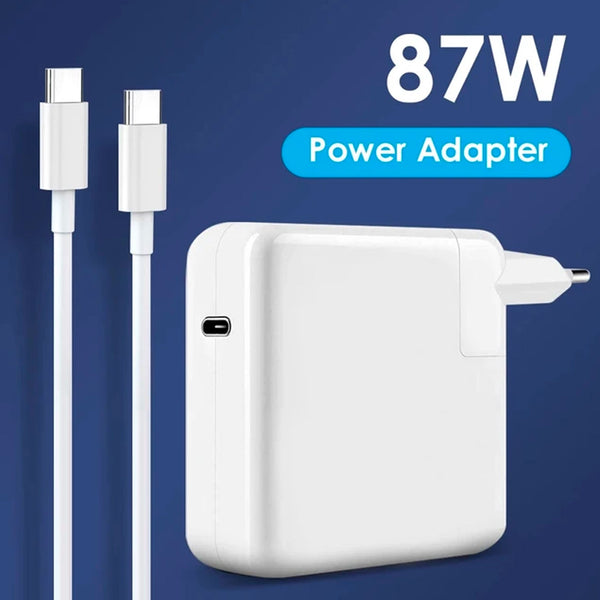 High-Power 87W MacBook Charger with Type-C Cable: Fast and Reliable Charging Solution