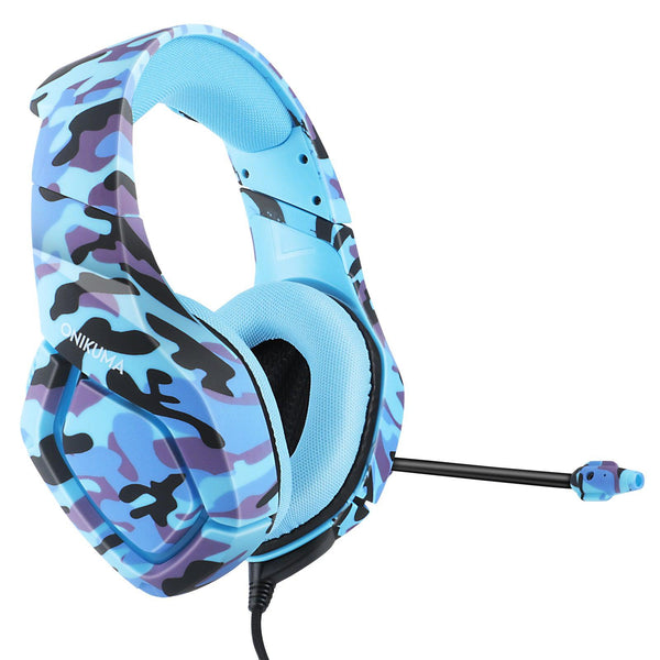 ONIKUMA K1-B Camouflage Elite stereo gaming headset - Blue