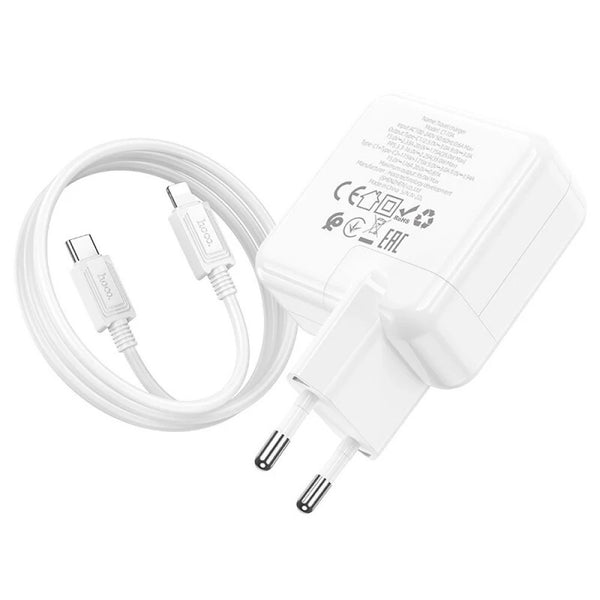 HOCO. Fast Charger With Type C to Lightning Cable for Apple Devices iPhone Ipad 35 Watts - C110A