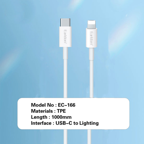 Fast Charging Cable PD Type-c to Lightning Charge Transfer Data Cables 1 Meter