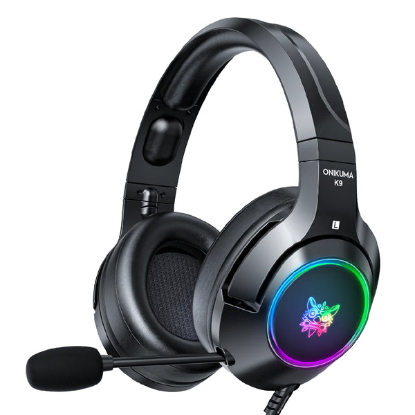 Onikuma K9 RGB Noise Canceling Gaming Headset With Microphone - Black