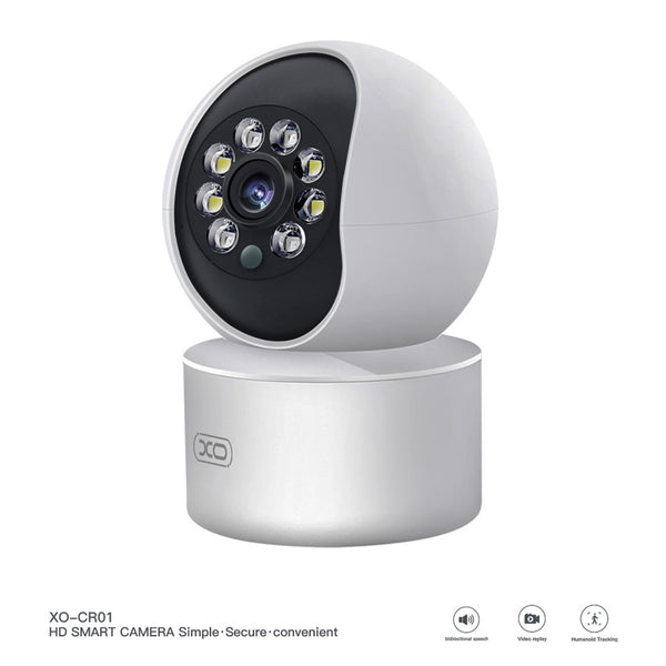 HD Smart Wifi Camera XO-CR01 Smart Treasure 300W Pixel Camera - White