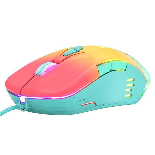 ONIKUMA CW902 Wired Gaming Mouse With Colorful Lighting - Rainbow