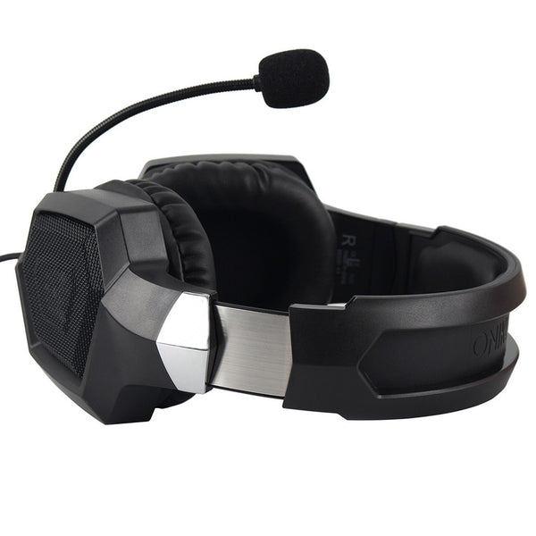 ONIKUMA K8 Wired Stereo Gaming Headphones With Mic LED RGB Lights - Black