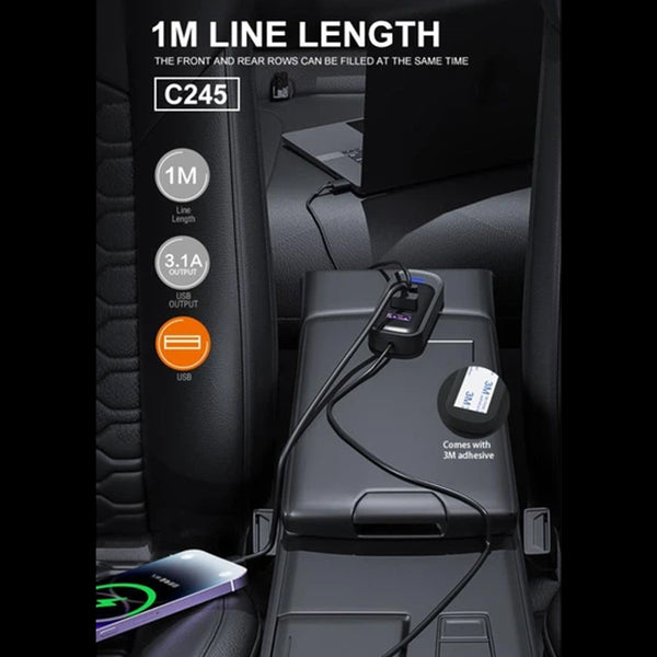 1m USB or Type-C Multi-Port Charging Cable C245 / C246