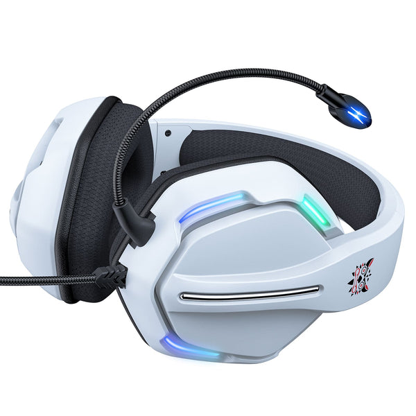ONIKUMA X27 RGB Gaming Headset Stereo Surround Omnidirectional Noise Canceling Mic Ergonomic Design Headphone - White