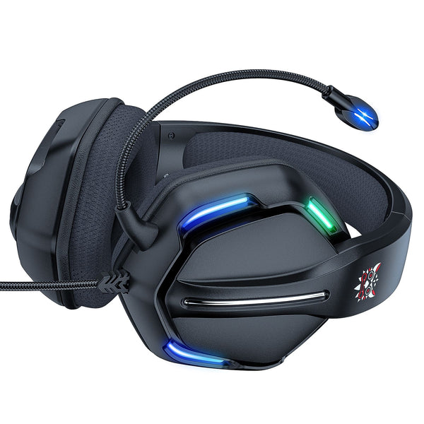 ONIKUMA X27 RGB Gaming Headset Stereo Surround Omnidirectional Noise Canceling Mic Ergonomic Design Headphone - Black