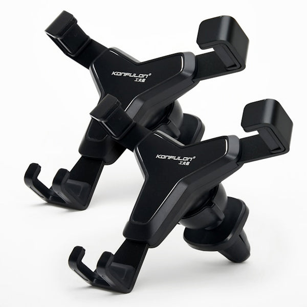KONFULON Metal Frame Vehicle Bracket CM24 Car Cellphone Holder - Black
