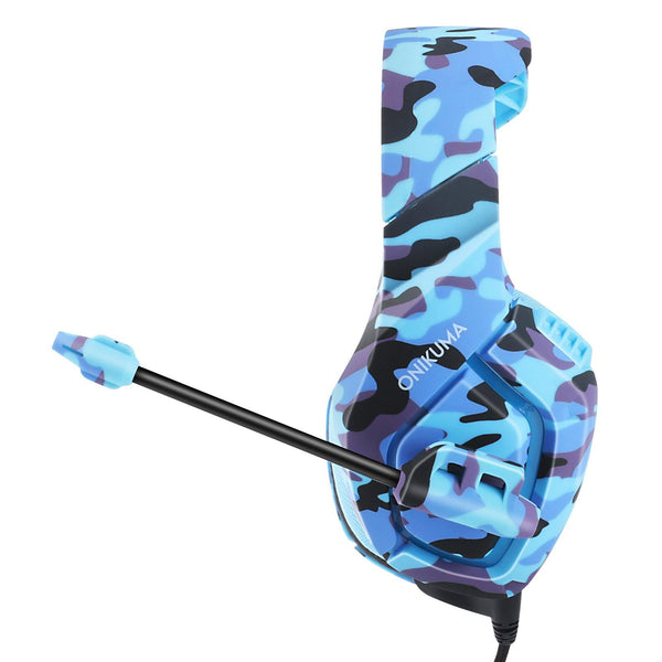 ONIKUMA K1-B Camouflage Elite stereo gaming headset - Blue