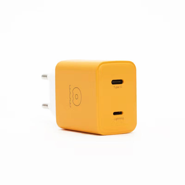 FAST CHARGING 20W Dual Port Charging Block with Type-C to Lightning Cable