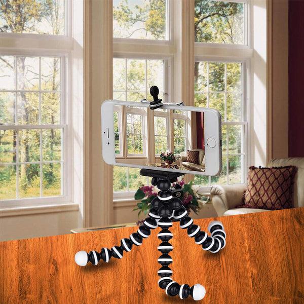 Cell Fixer Tripod Stand with Mobile Phone Holder Clip Z-02 Gorilla