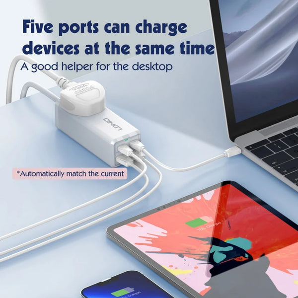 LDNIO 65W Multifunction Universal Power Adapter SC1418