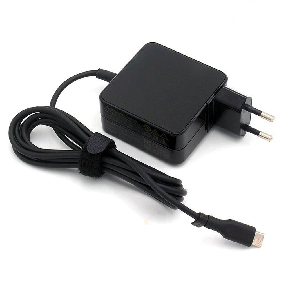 Power Adapter Universal Laptop Charger 520V USB Type C 65W Black