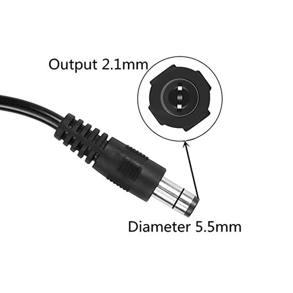 USB to 12V DC Cable Convertor with 2.1mm Male Connector