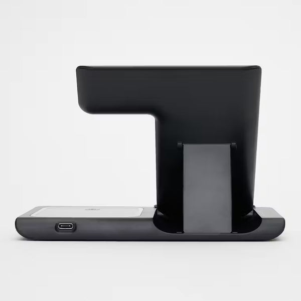 Multi Functional 3-in-1 Foldable 15W Wireless Charging Stand Q09 - Black