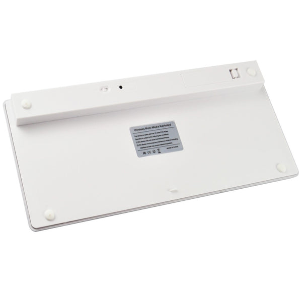 Ultra Slim Design KB450 Bluetooth Wireless Keyboard - Silver & White