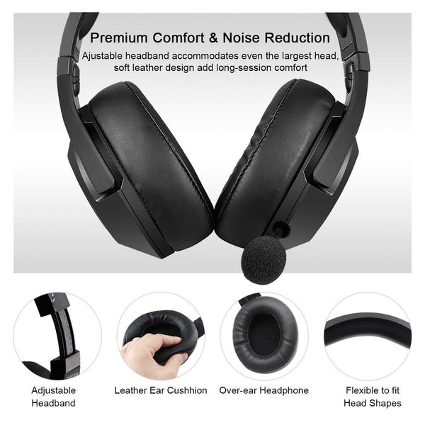 Onikuma K9 RGB Noise Canceling Gaming Headset With Microphone - Black