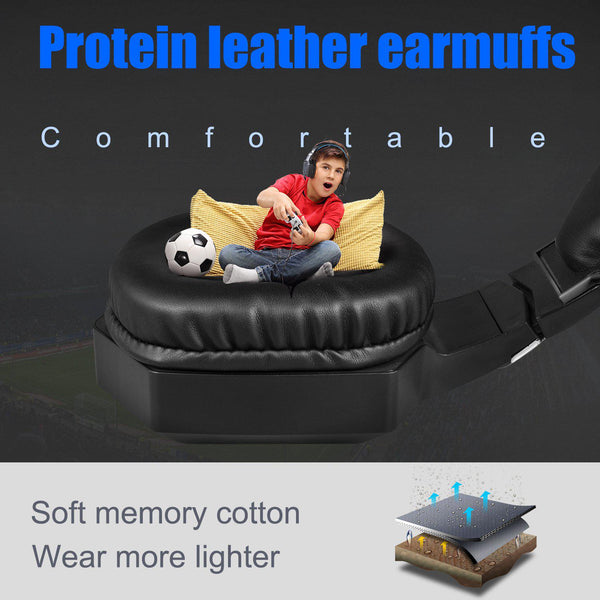 ONIKUMA K8 Wired Stereo Gaming Headphones With Mic LED RGB Lights - Black