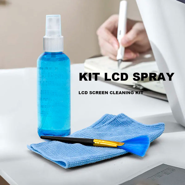 LCD Screen Cleaning Kit 3-In-1 for TV, Smart Phone, Monitors , Laptop 100ML