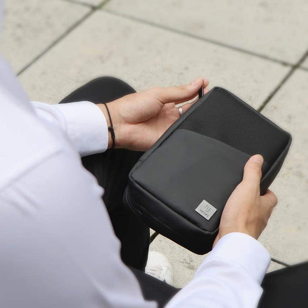 Premium MacBook Mate Travel & Cable Organiser Black